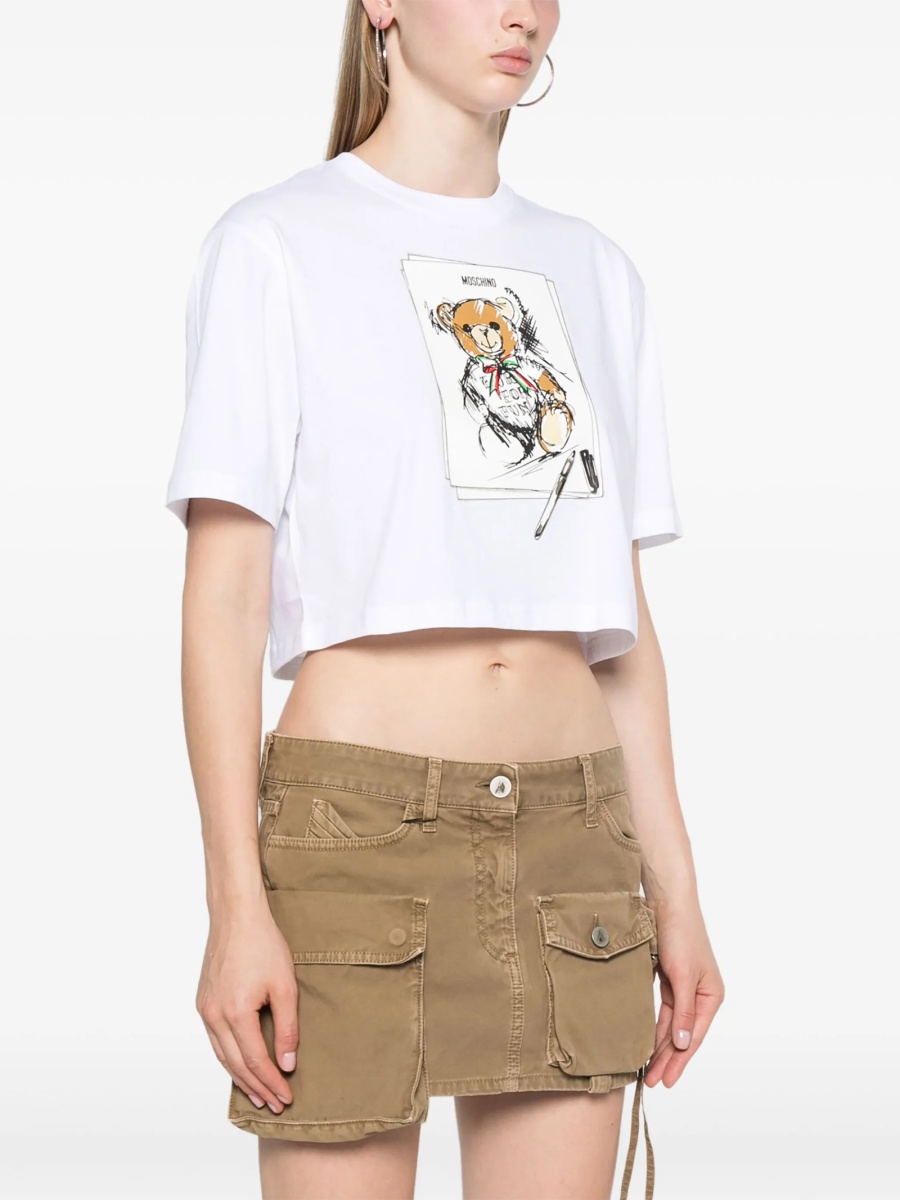 Tricou Moschino alb - Img 3