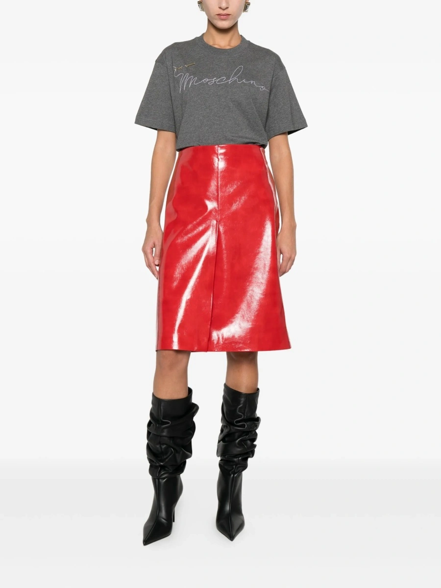Tricou Moschino gri - Img 2