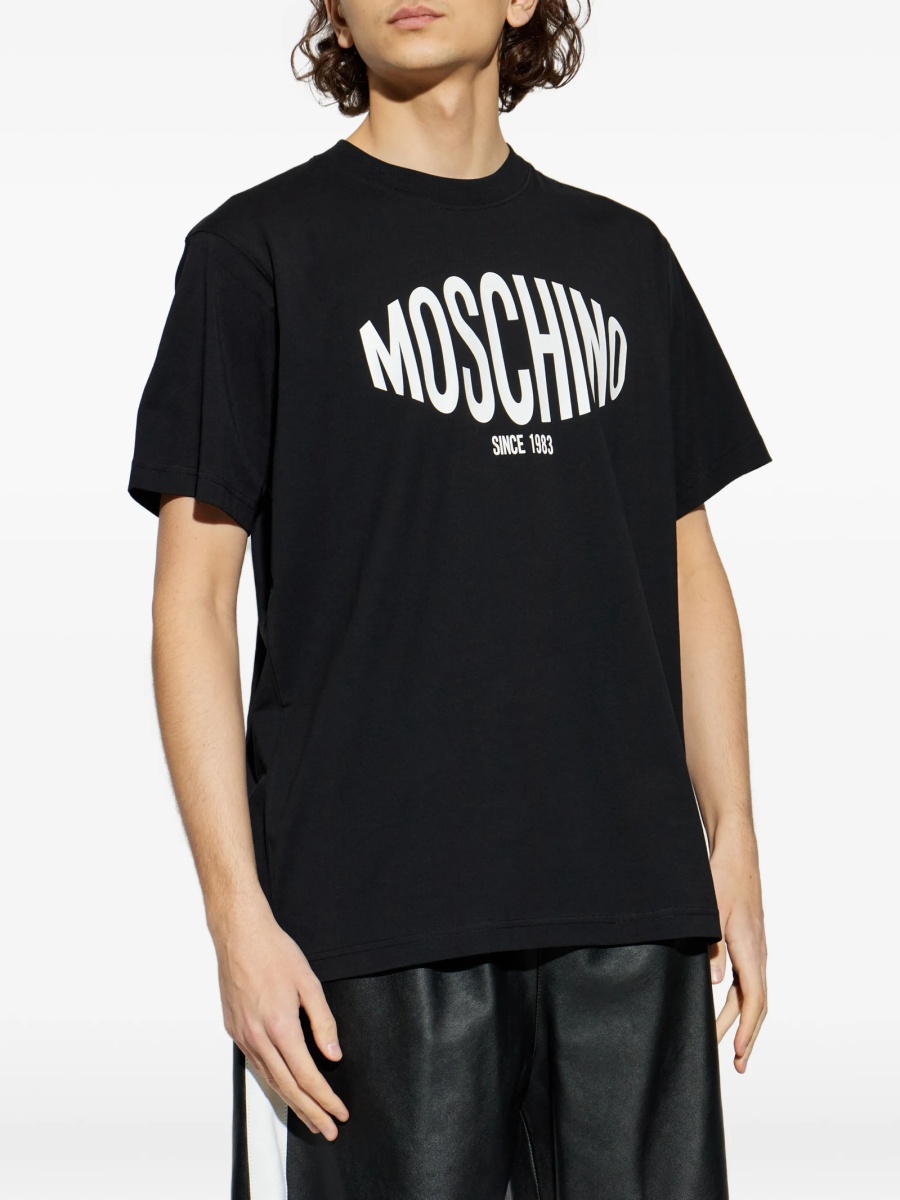 Tricou Moschino negru din bumbac - Img 3
