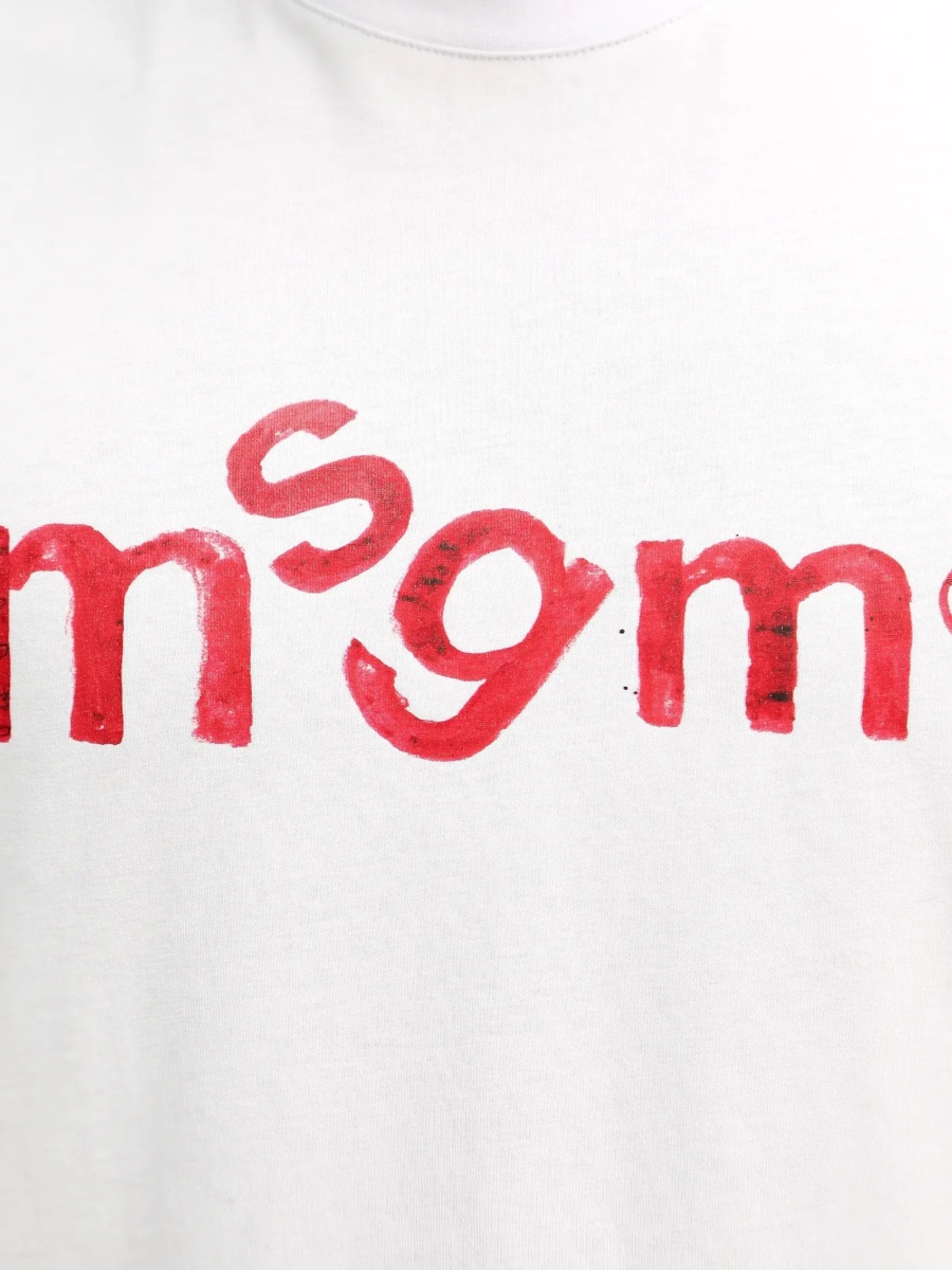 Tricou MSGM alb - Img 5