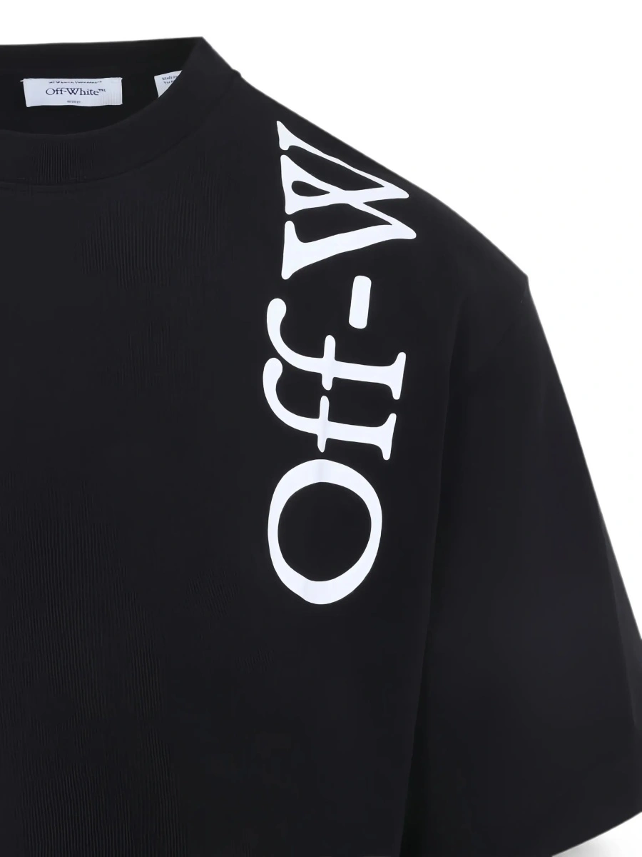 Tricou Off-White negru din bumbac - Img 5