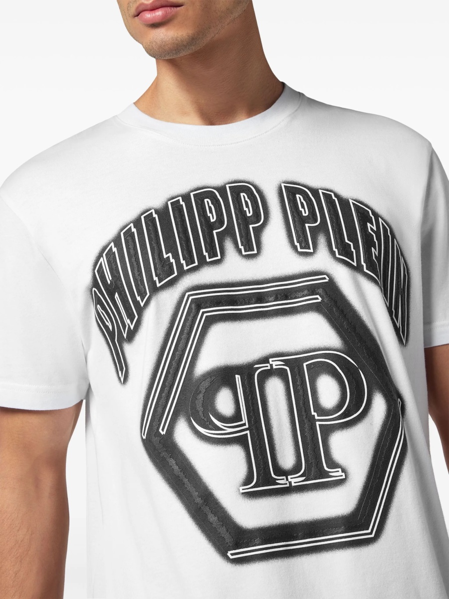 Tricou Philipp Plein alb - Img 5