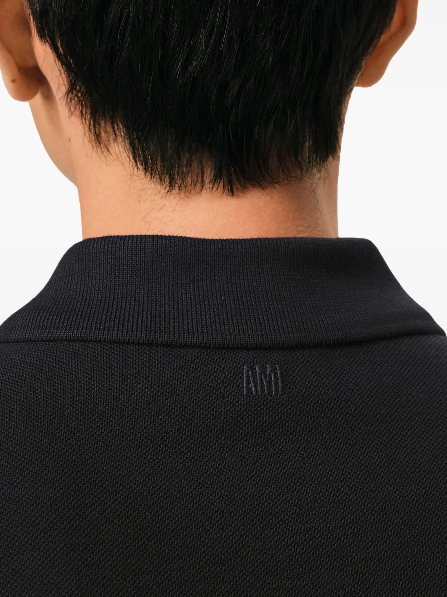 Tricou Polo AMI Paris ami de coeur negru - Img 5