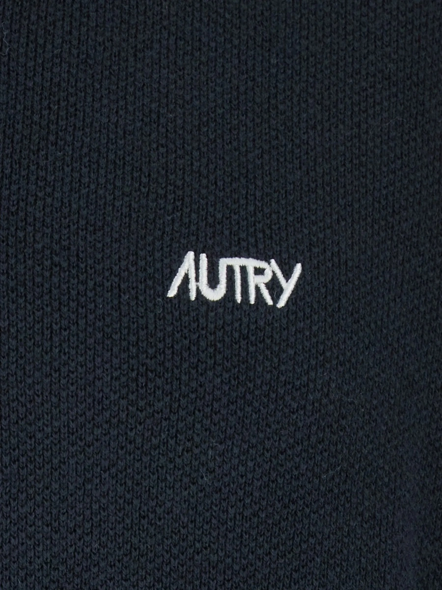 Tricou polo AUTRY albastru din lana si bumbac - Img 5