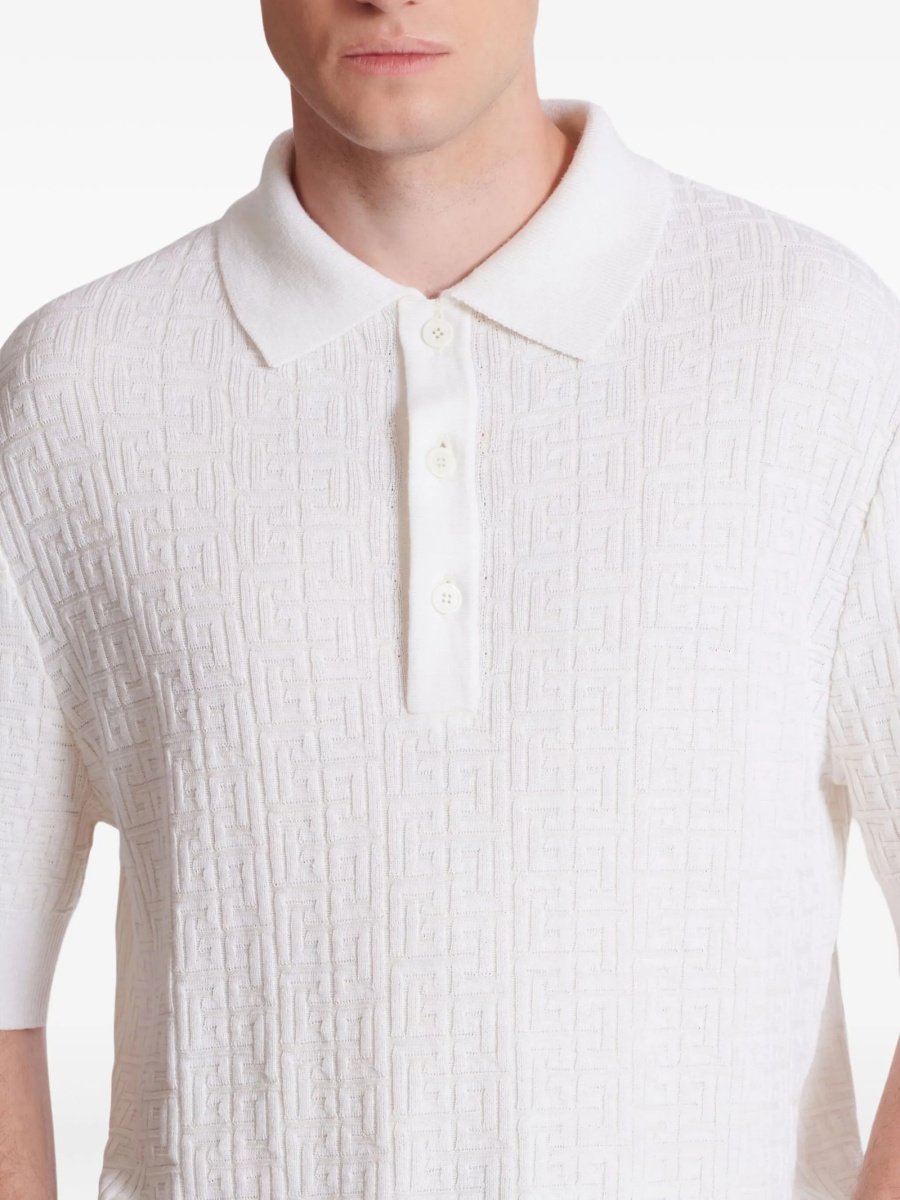 Tricou Polo Balmain alb - Img 5