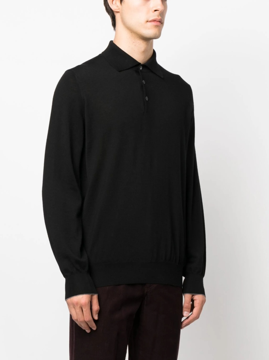 Tricou Polo Brunello Cucinelli negru - Img 3
