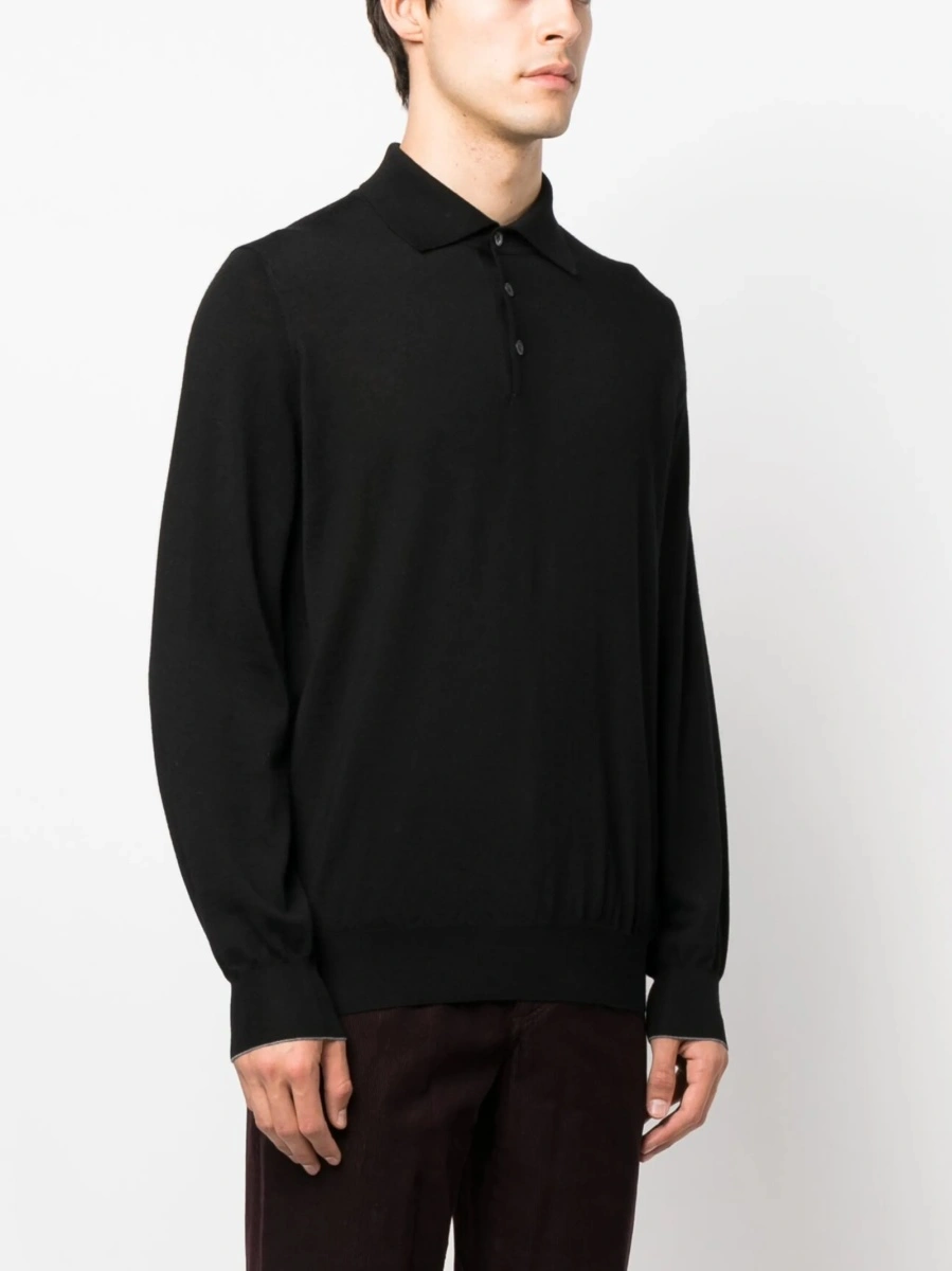 Tricou Polo Brunello Cucinelli negru - Img 3