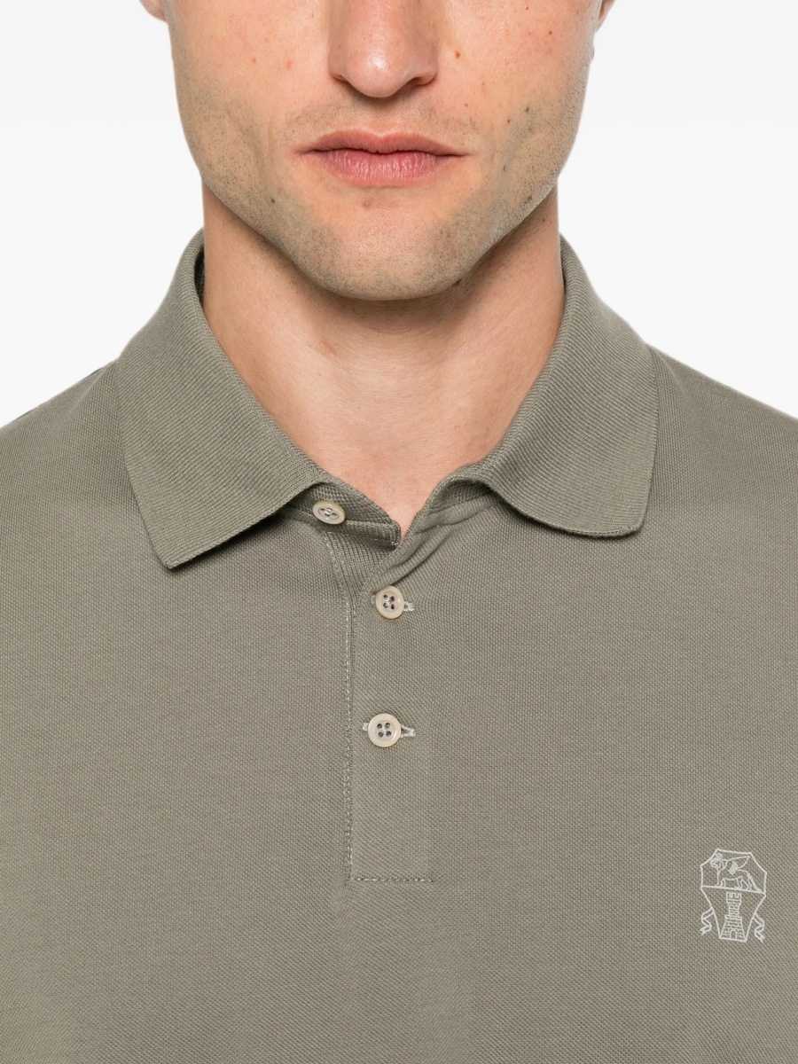Tricou Polo Brunello Cucinelli verde - Img 5