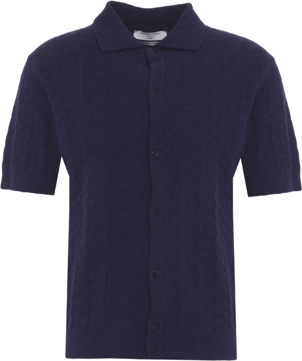 Tricou Polo Cable knit polo shirt - Img 2