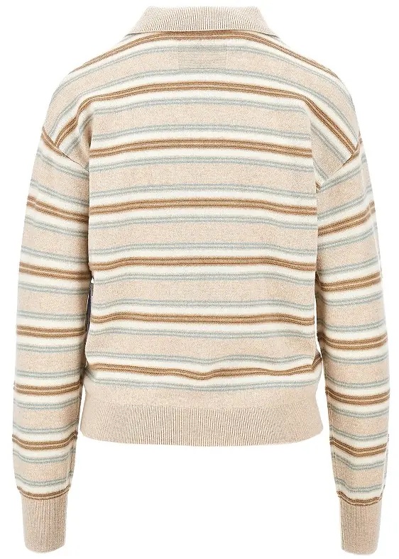 Tricou Polo Cashmere polo shirt with striped motif - Img 3