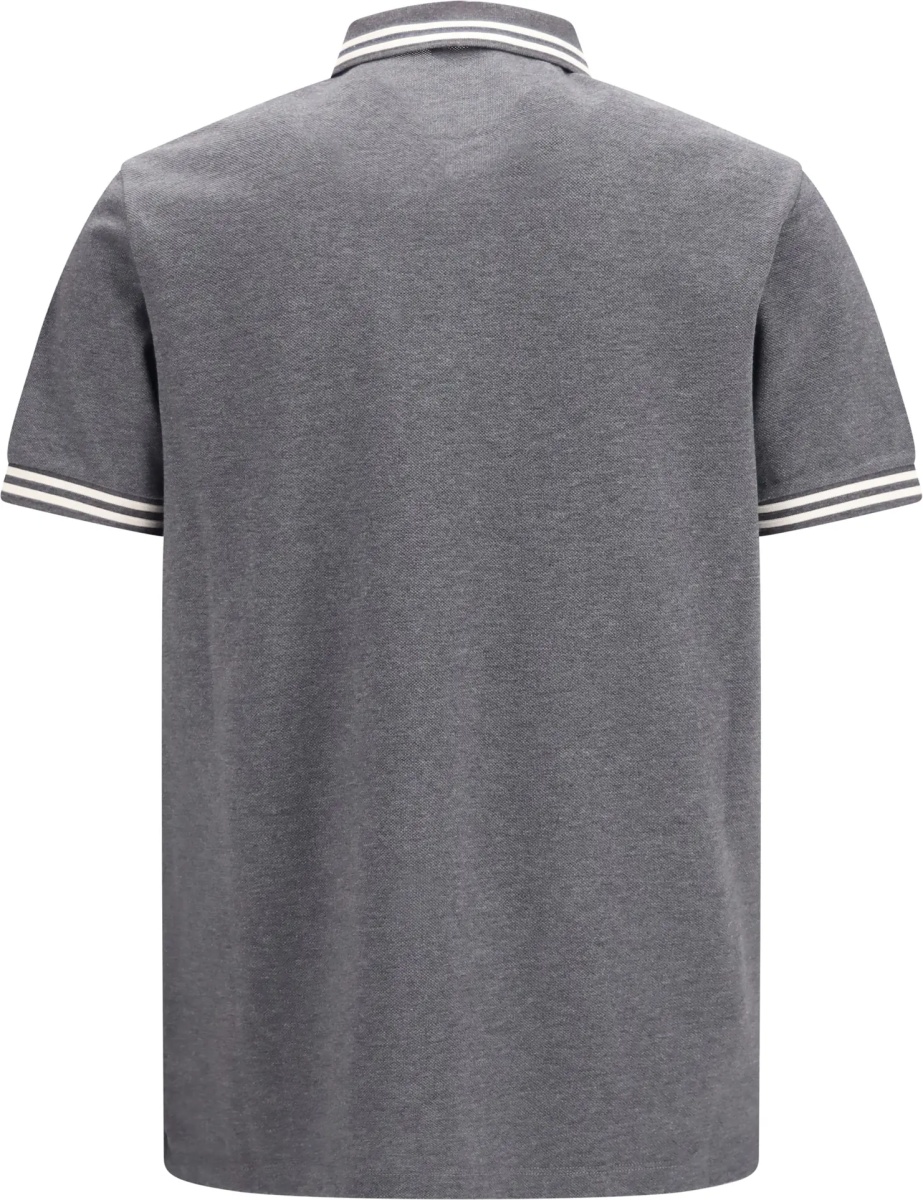 Tricou Polo Cotton piqué Polo with striped trims - Img 2