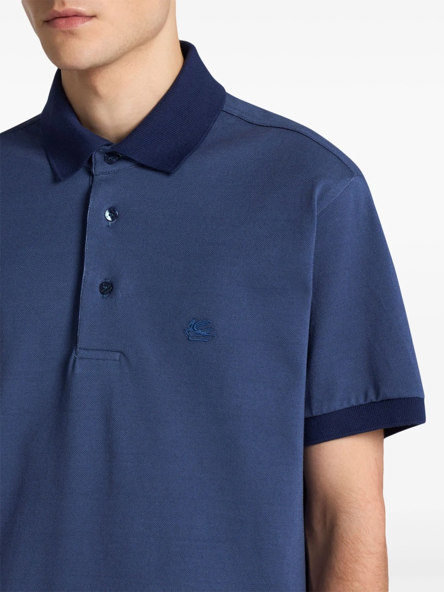 Tricou Polo ETRO albastru - Img 4