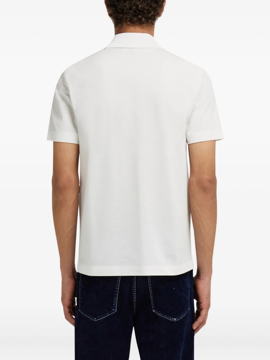 Tricou Polo Ferragamo alb - Img 4