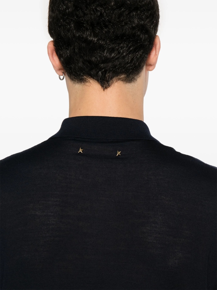 Tricou Polo Golden Goose albastru - Img 5