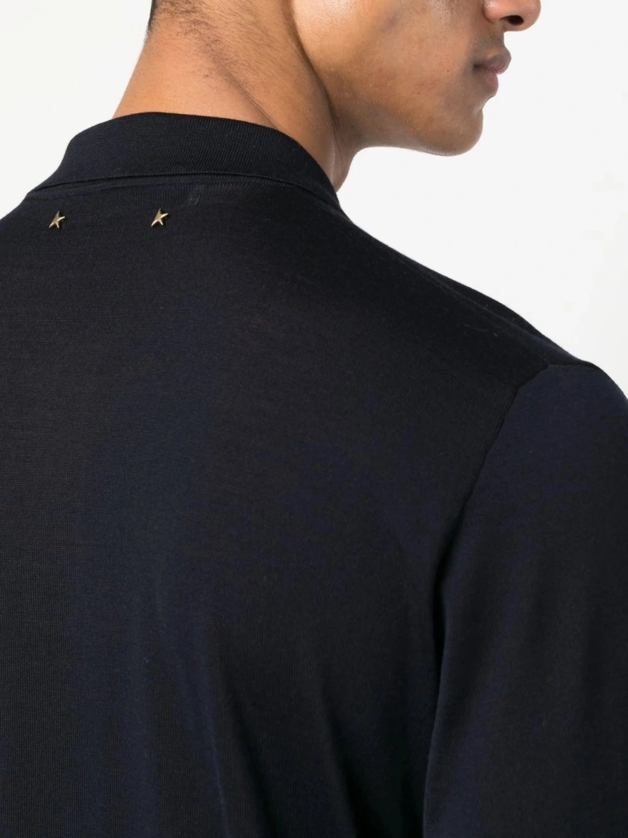 Tricou Polo Golden Goose albastru - Img 5
