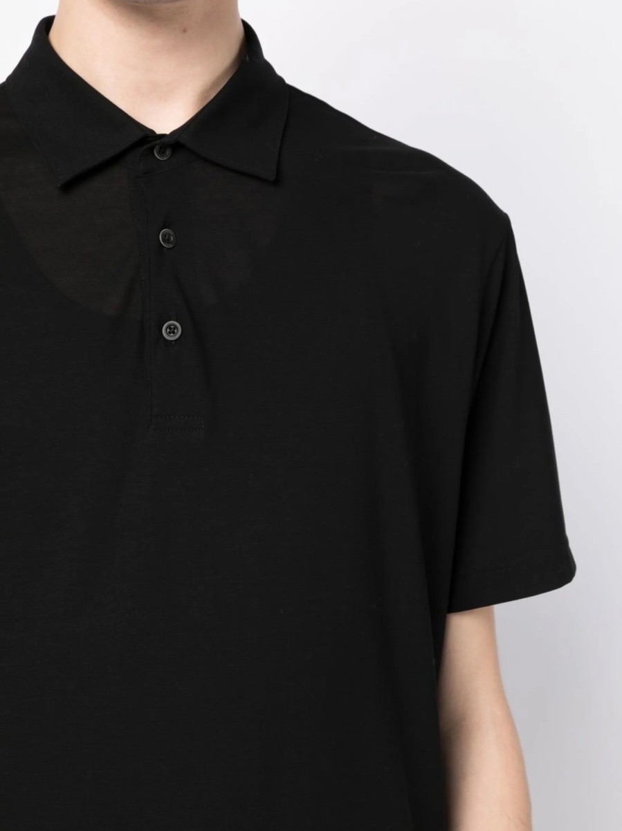 Tricou Polo Herno negru din bumbac - Img 5