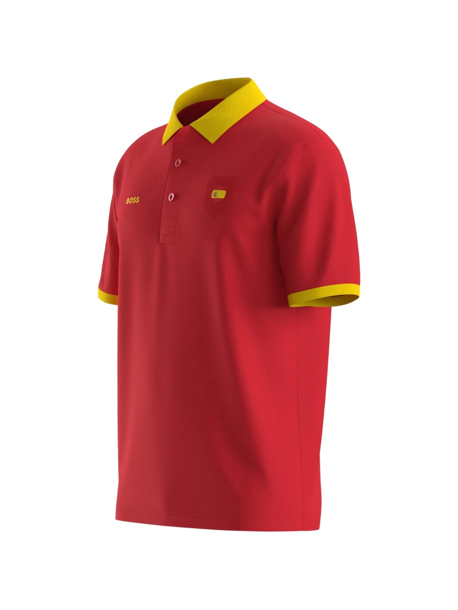 Tricou Polo Hugo Boss rosu - Img 3