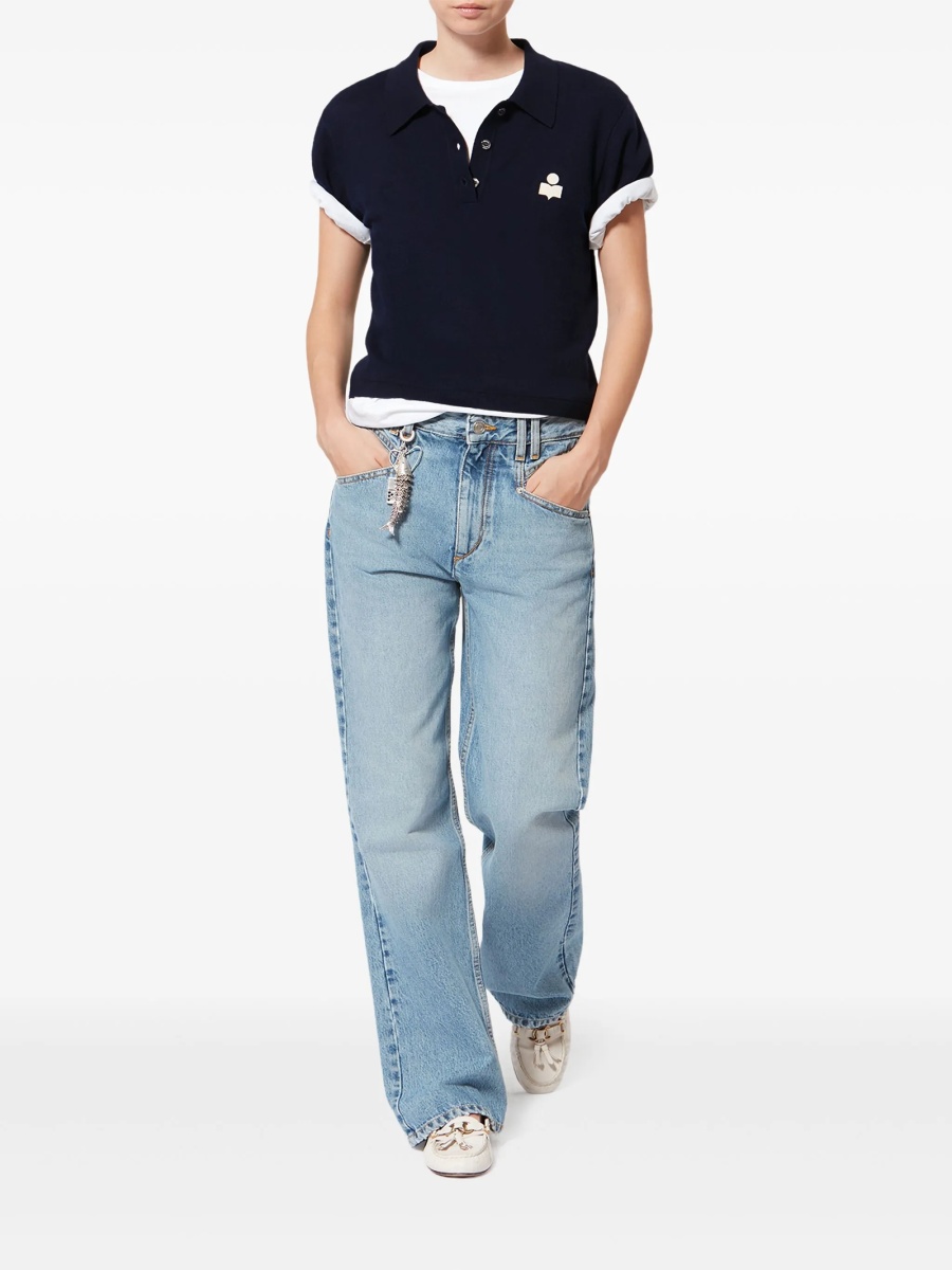 Tricou Polo ISABEL MARANT ETOILE albastru - Img 2