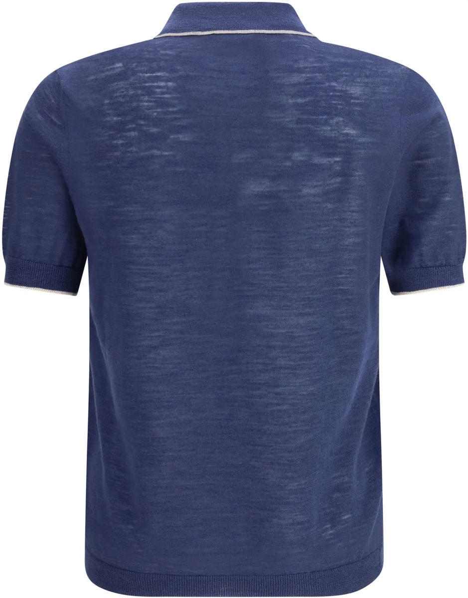 Tricou Polo Linen blend Polo Shirt - Img 2
