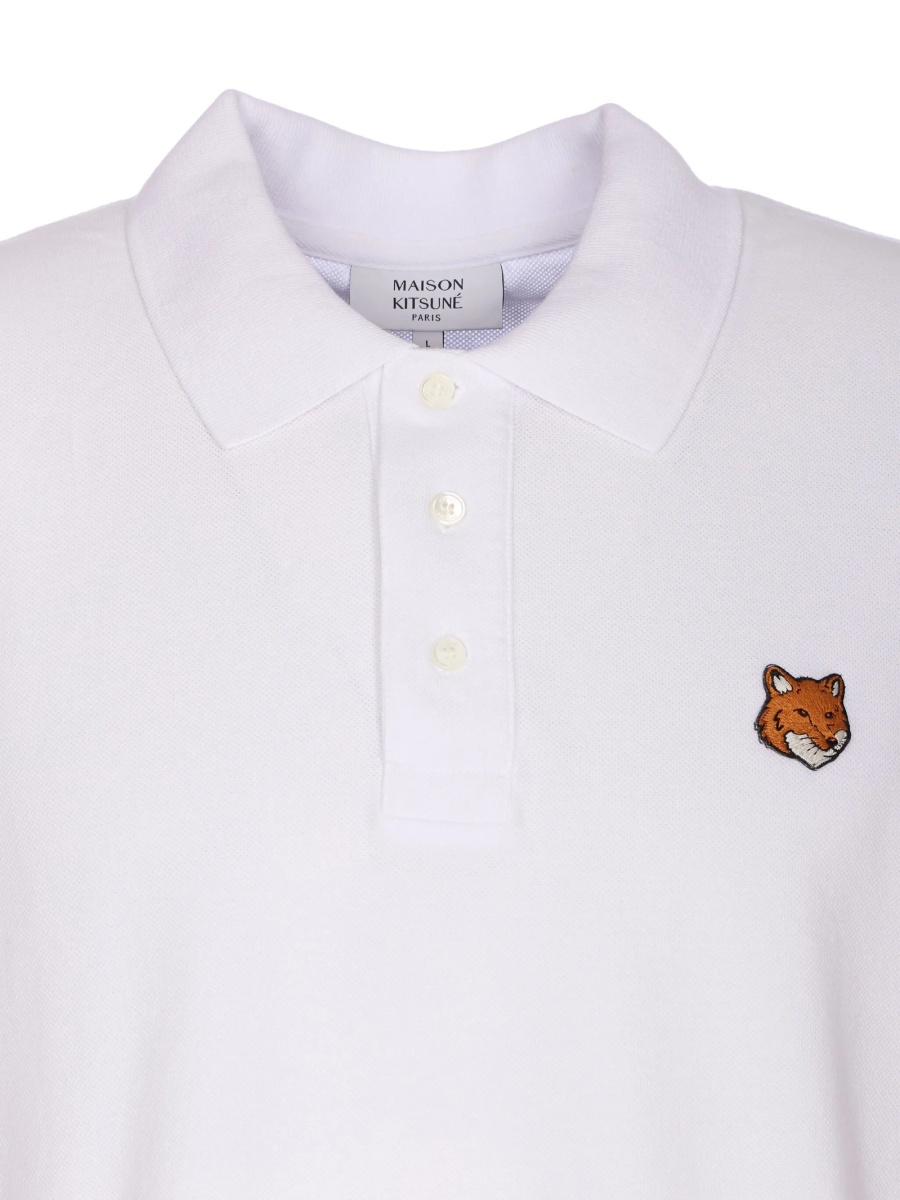 Tricou Polo MAISON KITSUNÉ alb - Img 4