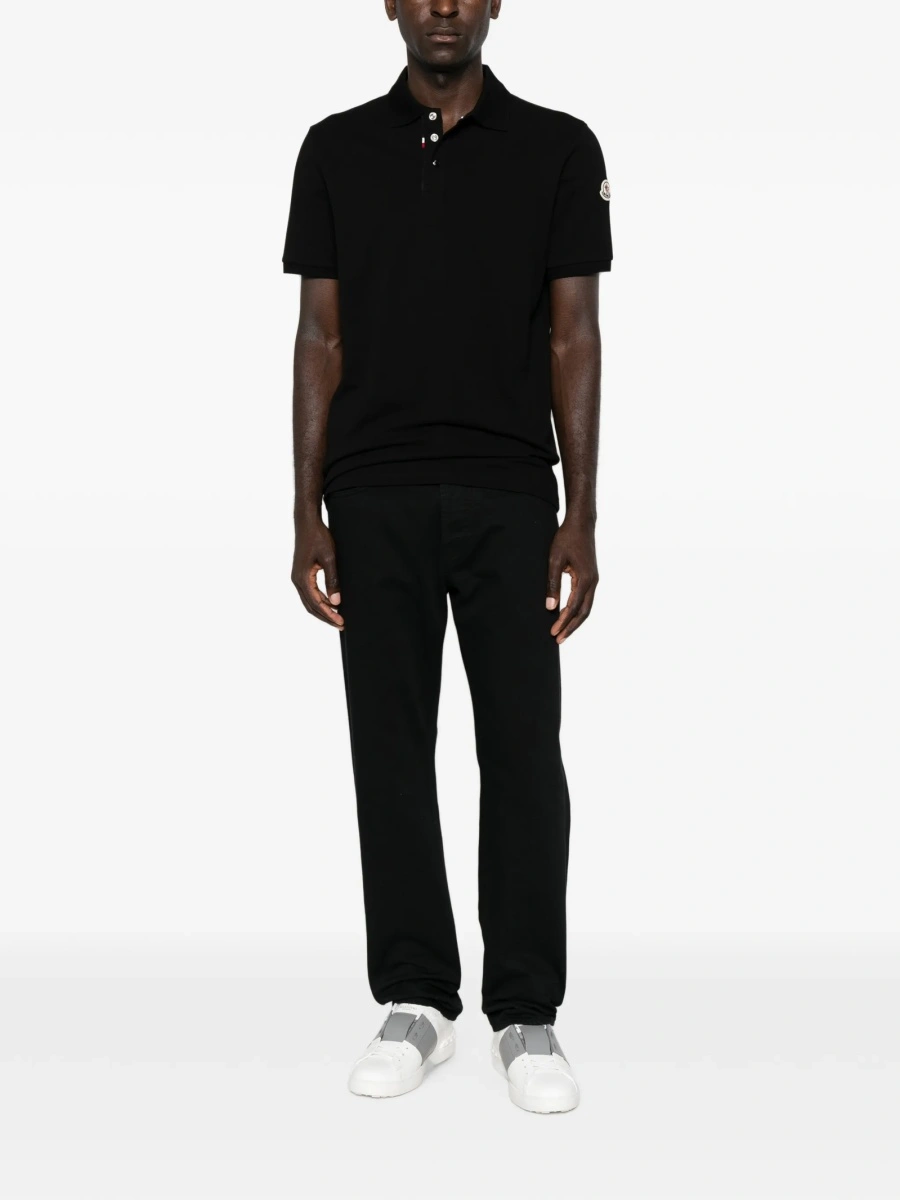 Tricou Polo Moncler negru - Img 2