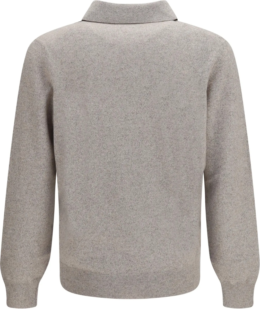 Tricou Polo Mouliné cashmere knit Polo - Img 2