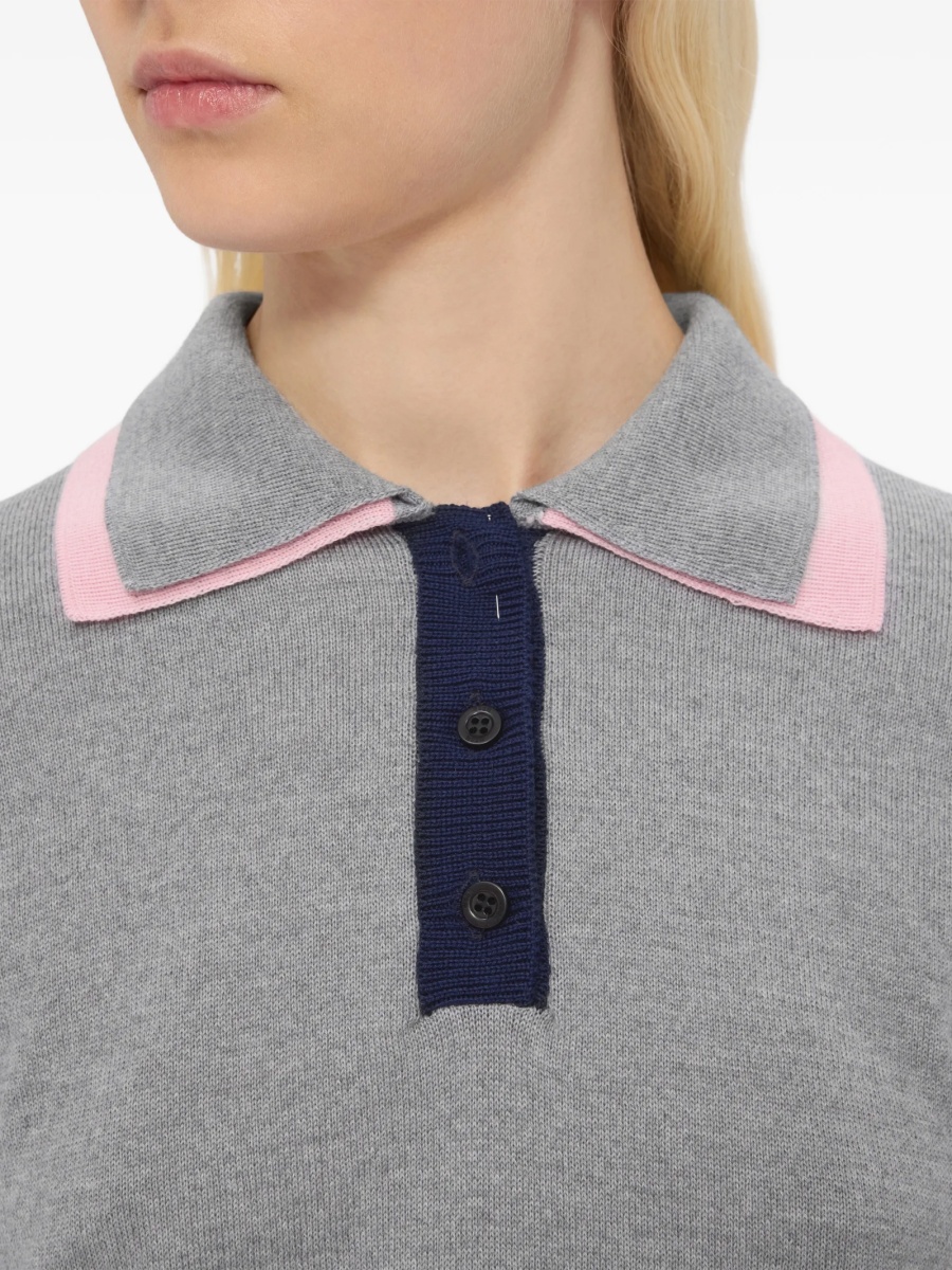 Tricou Polo MSGM gri - Img 5