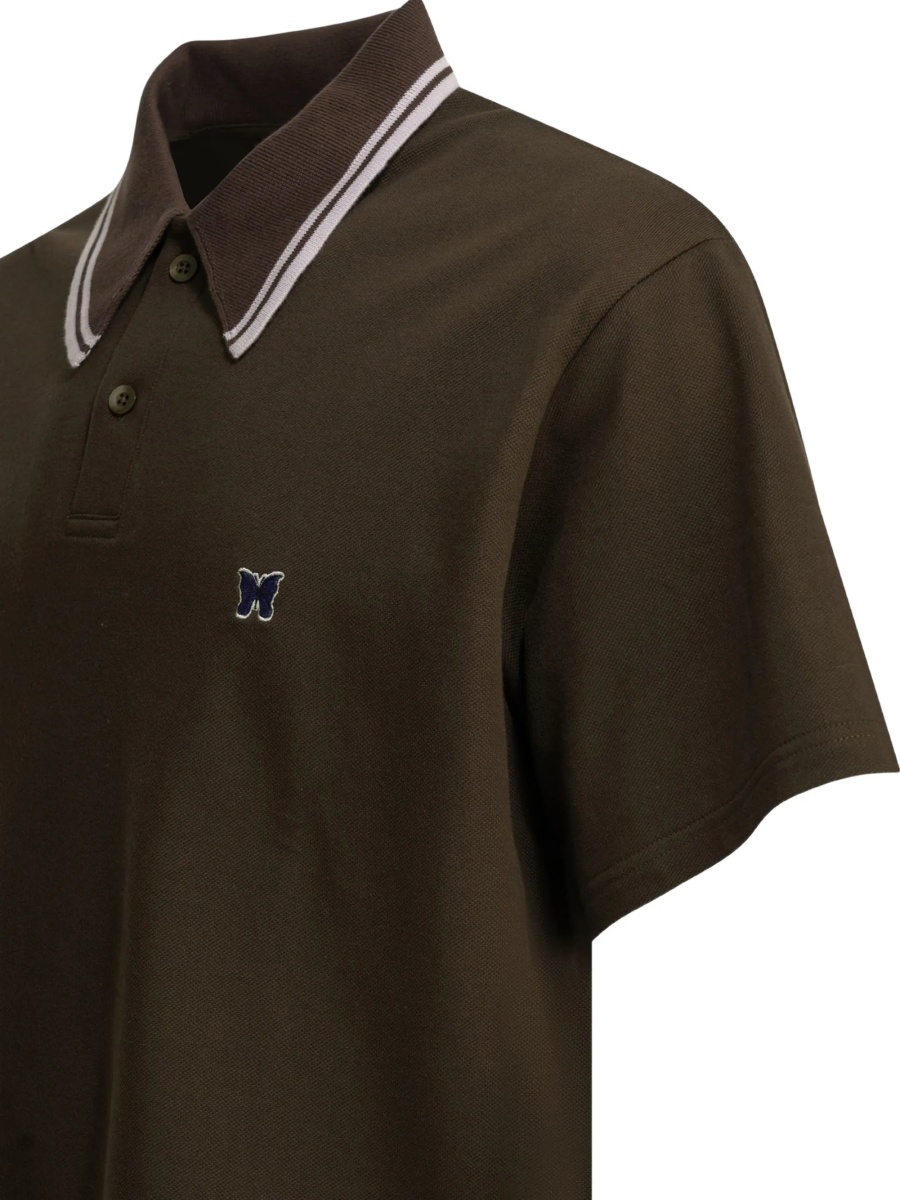 Tricou Polo NEEDLES maro - Img 4