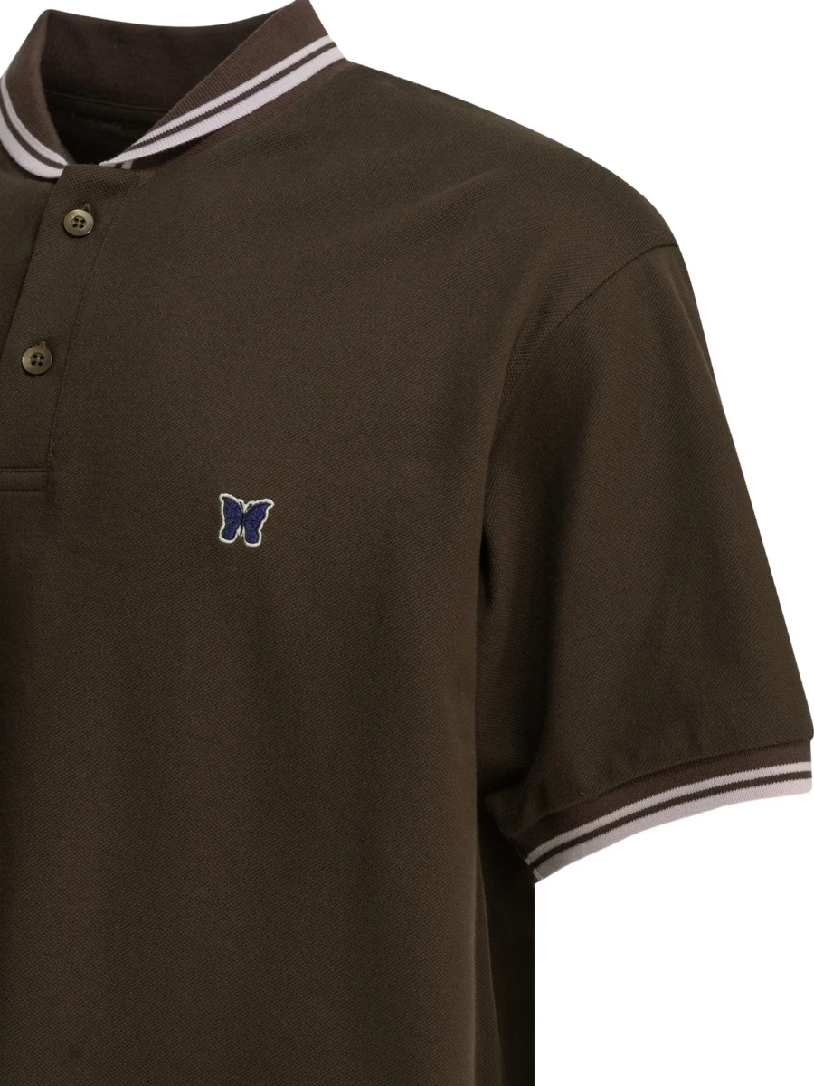 Tricou Polo NEEDLES maro - Img 4