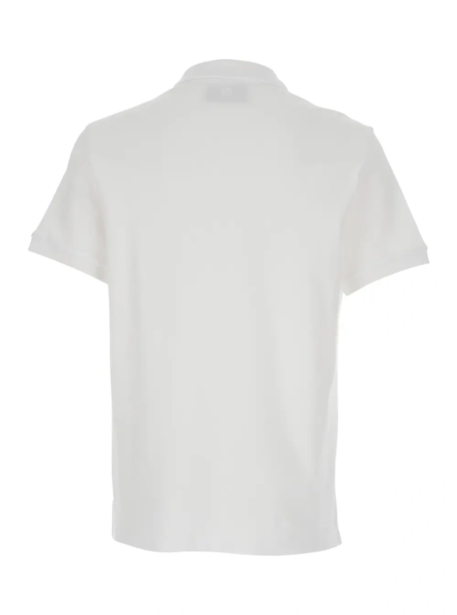 Tricou Polo Polo Shirt with ADC Embroidery on the Front and Classic Collar in White for Men - Img 2