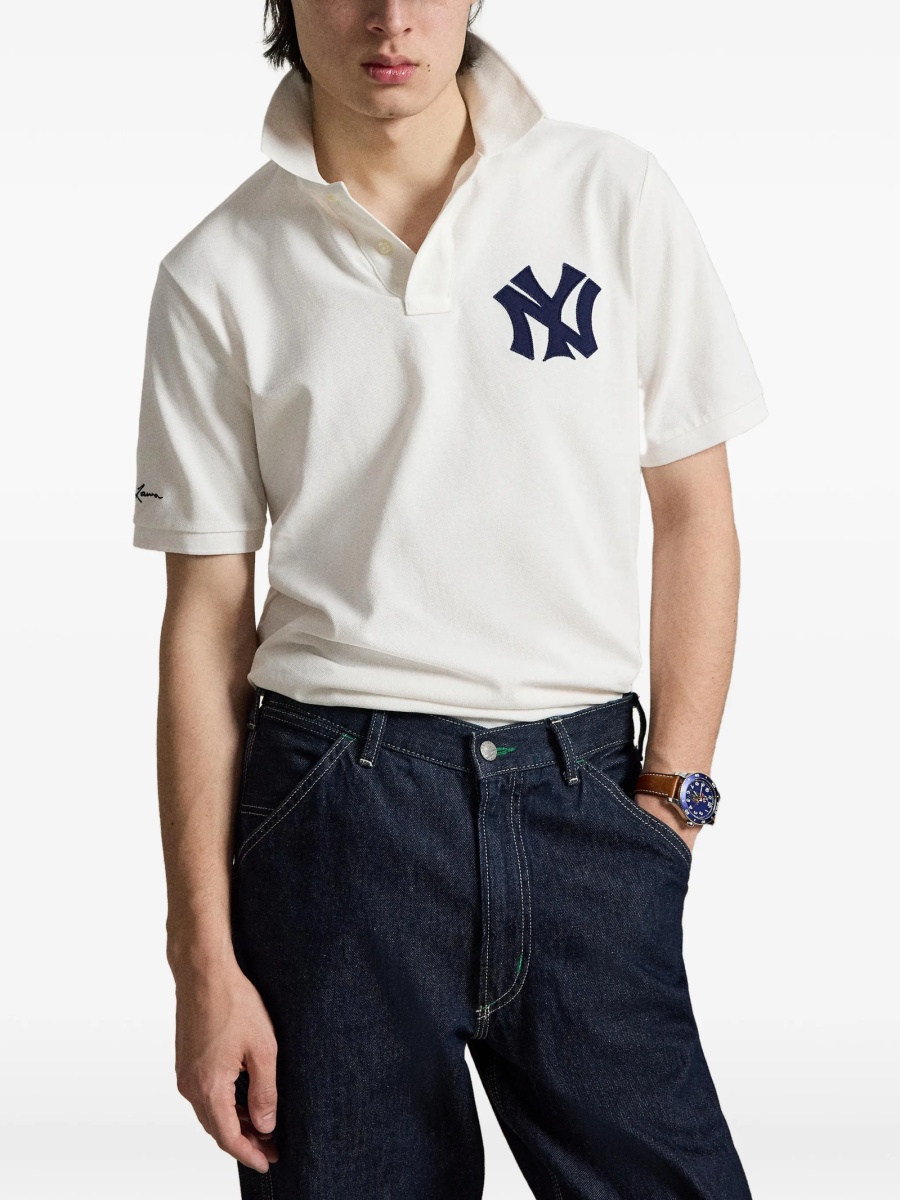Tricou Polo Ralph Lauren alb din bumbac - Img 3