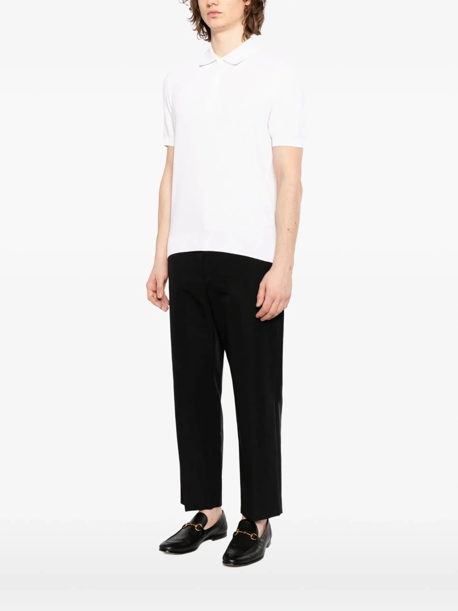 Tricou Polo Silk and cotton pique polo shirt - Img 6