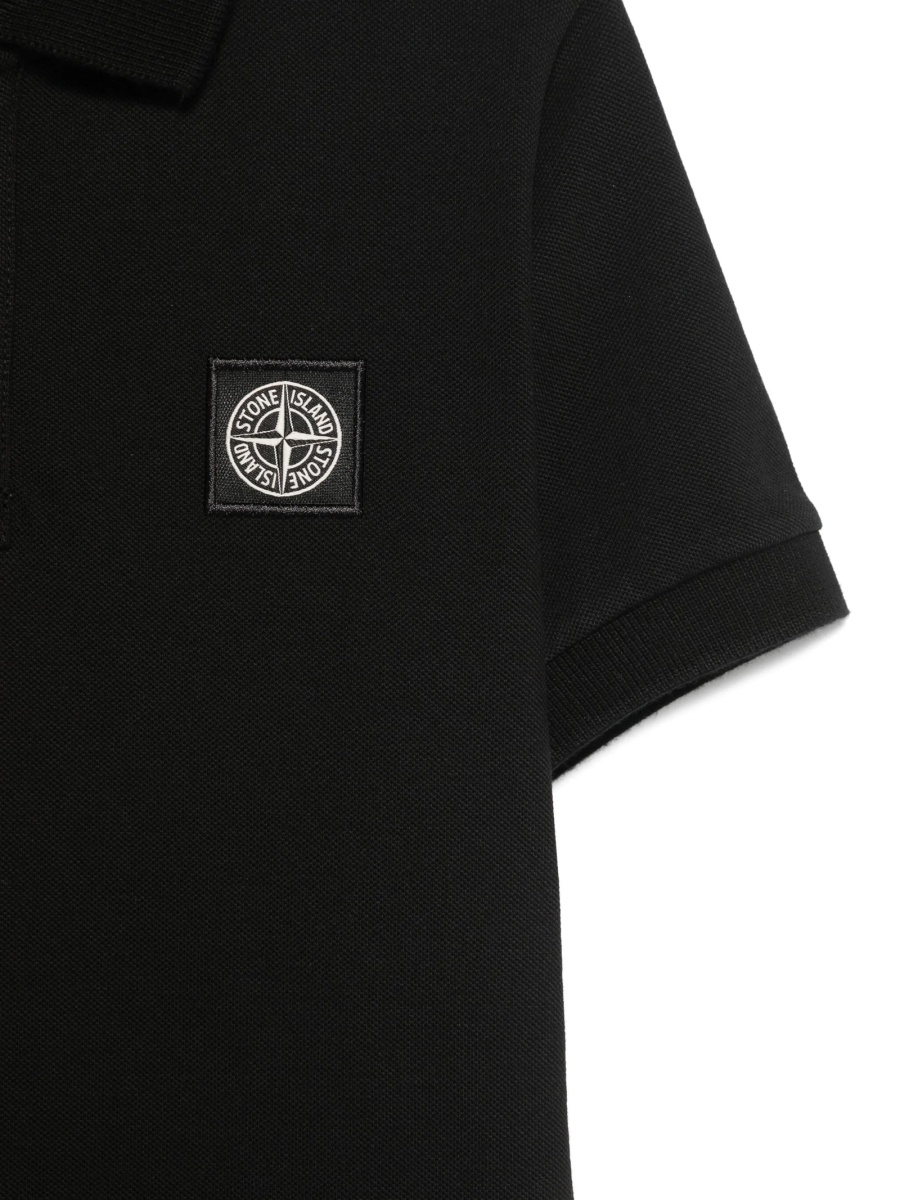 Tricou Polo Stone Island negru - Img 3