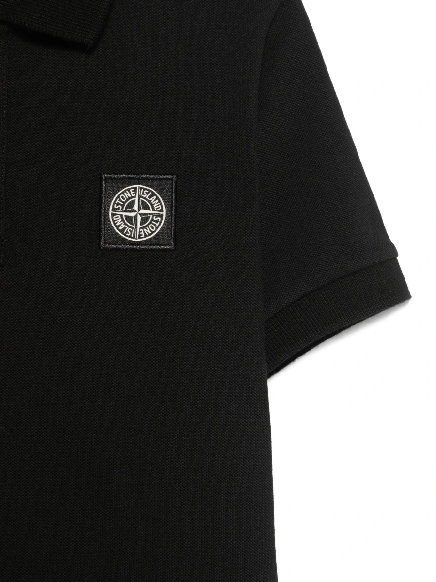 Tricou Polo Stone Island negru - Img 3