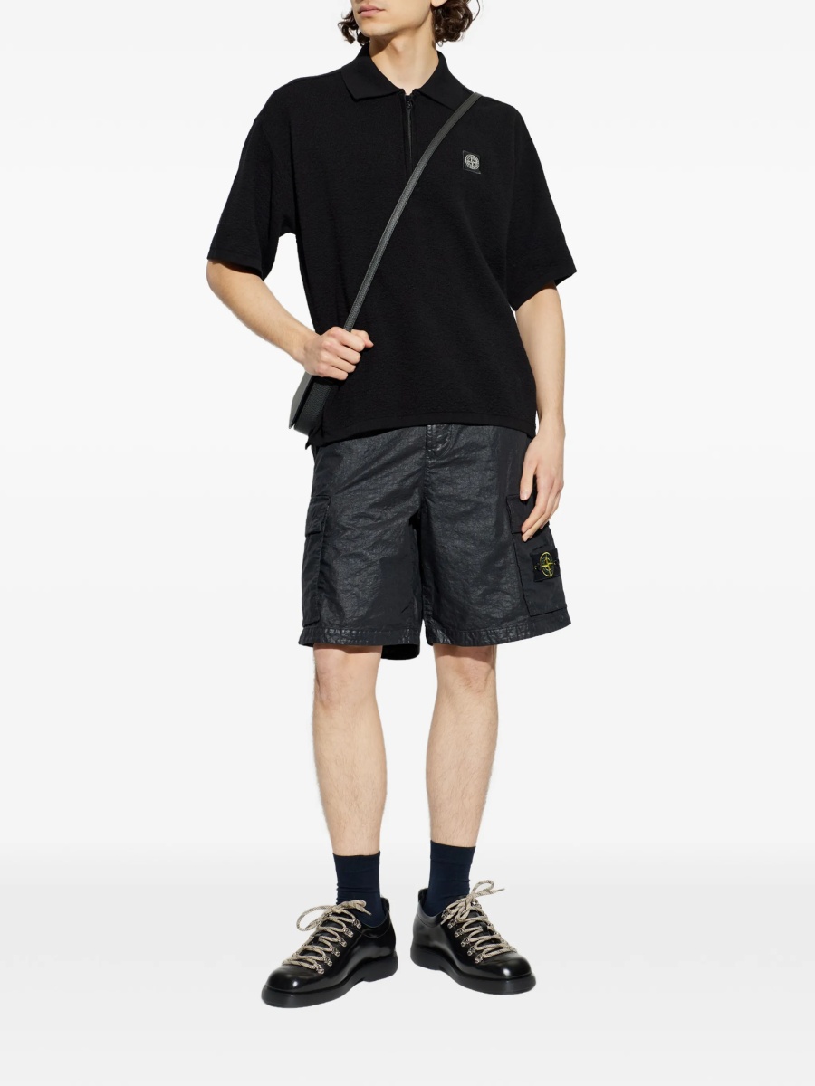 Tricou Polo Stone Island negru - Img 2
