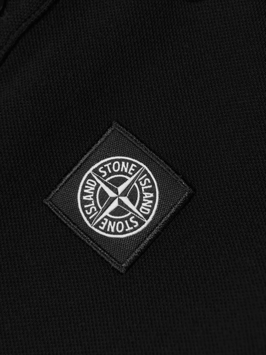Tricou Polo Stone Island negru - Img 3