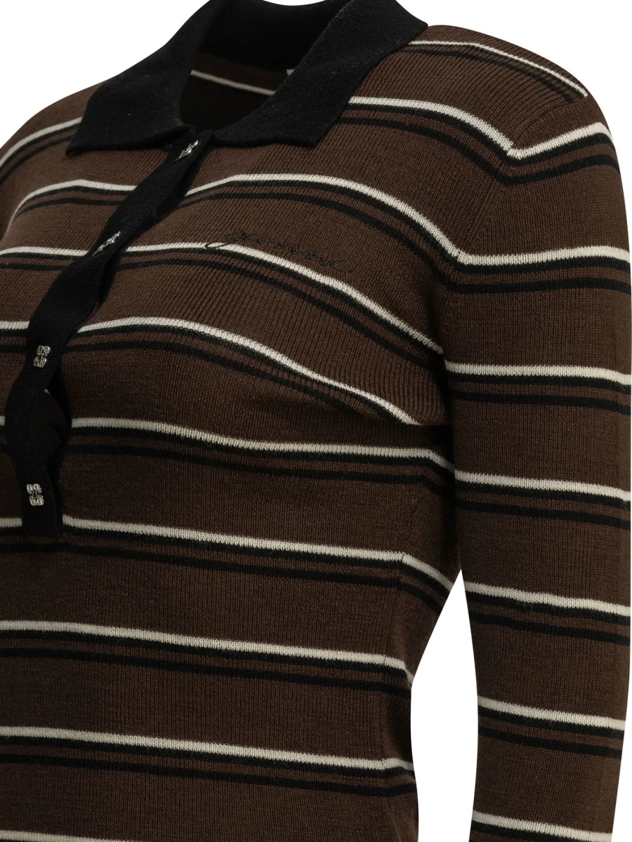 Tricou Polo Striped wool polo sweater - Img 4