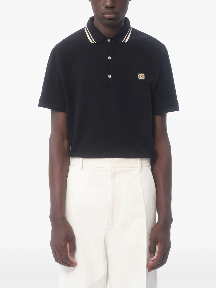 Tricou Polo Valentino Garavani negru - Img 3