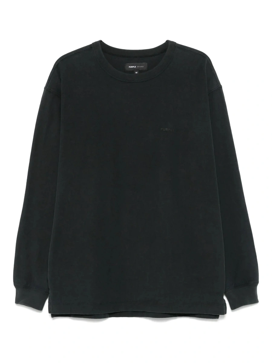 Tricou PURPLE BRAND negru din bumbac - Img 7