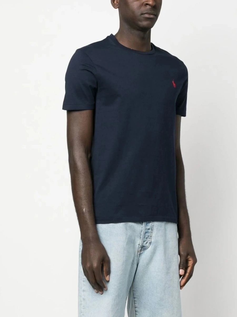 Tricou Ralph Lauren albastru din bumbac - Img 4