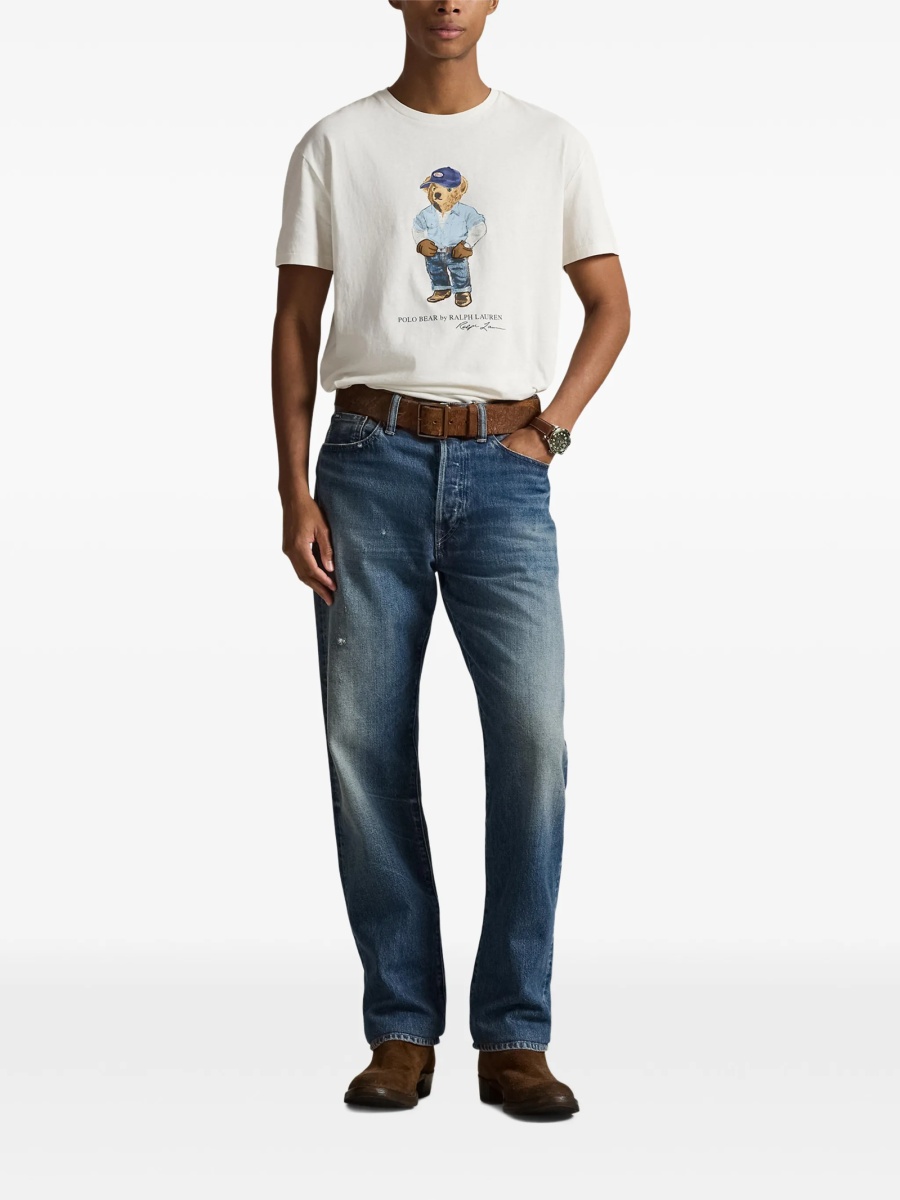 Tricou Ralph Lauren POLO BEAR alb - Img 2