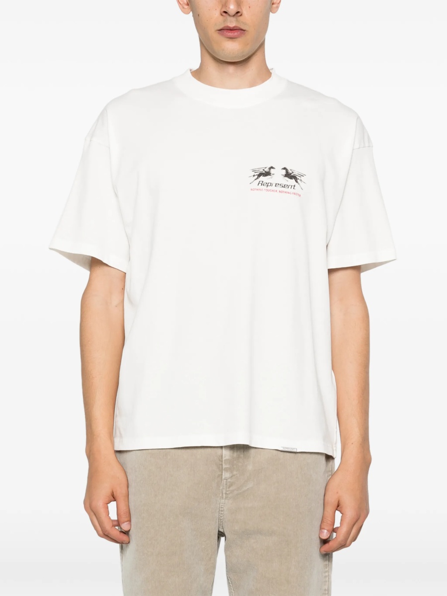 Tricou REPRESENT alb - Img 3