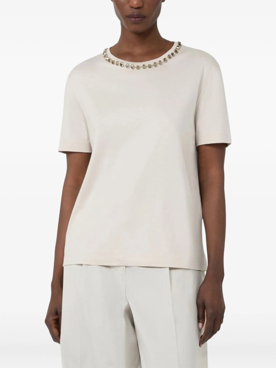 Tricou S MaxMara neutru - Img 2