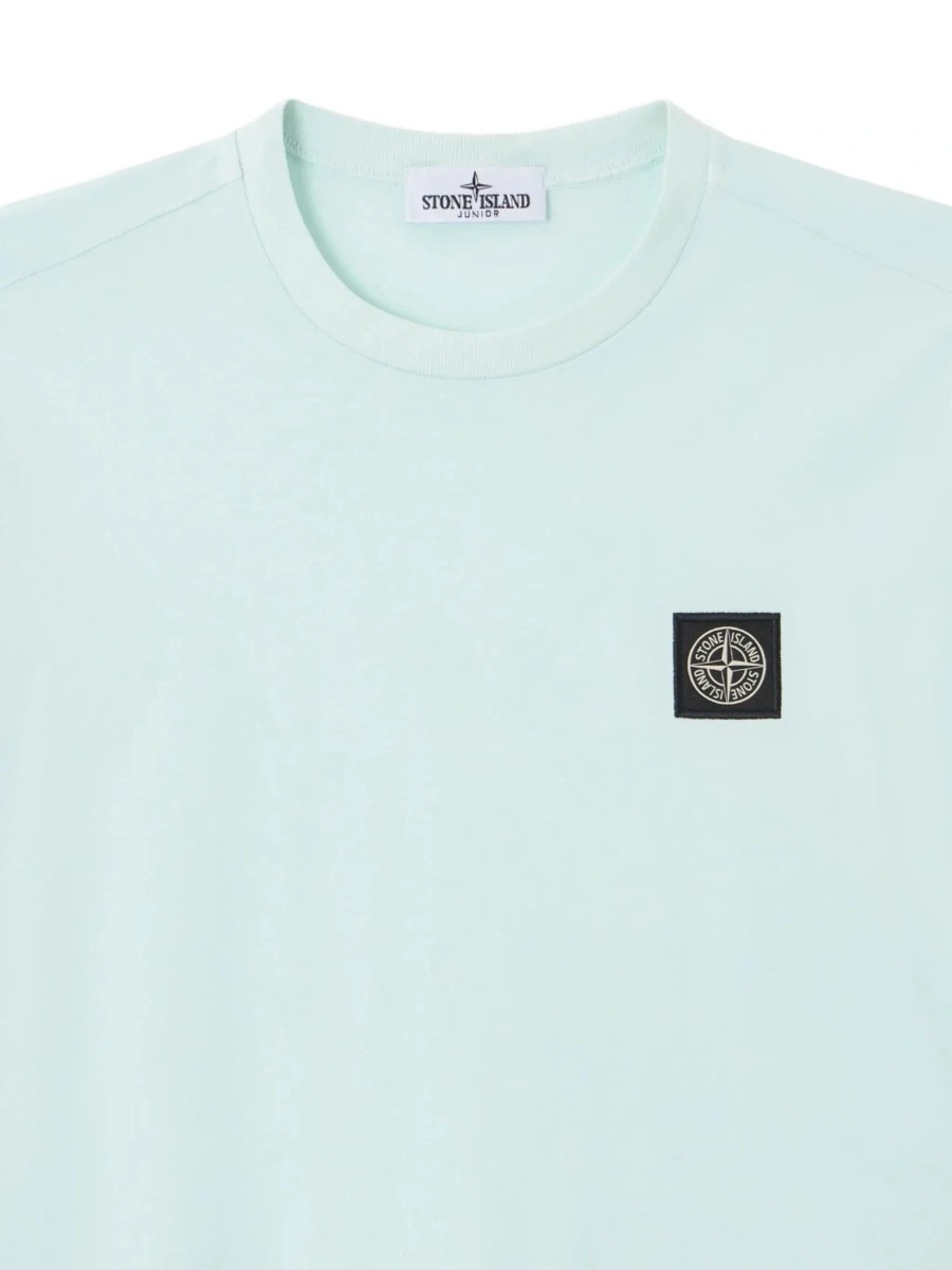 Tricou Stone Island albastru din bumbac 'L1S162100002S0047V0041' - Img 5