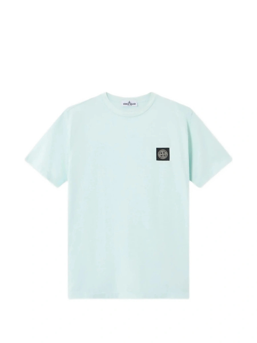 Tricou Stone Island albastru din bumbac 'L1S162100002S0047V0041' - Img 7