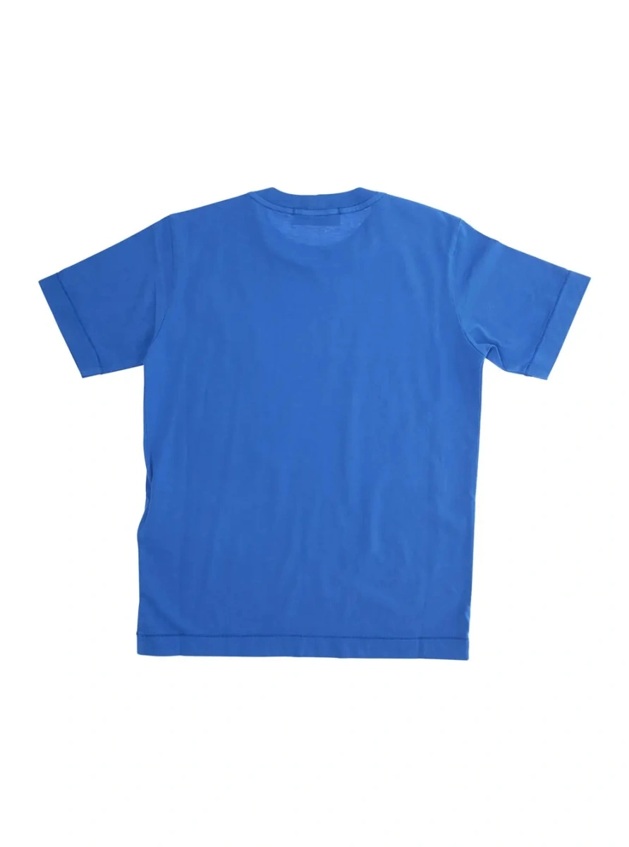 Tricou Stone Island albastru din bumbac - Img 2