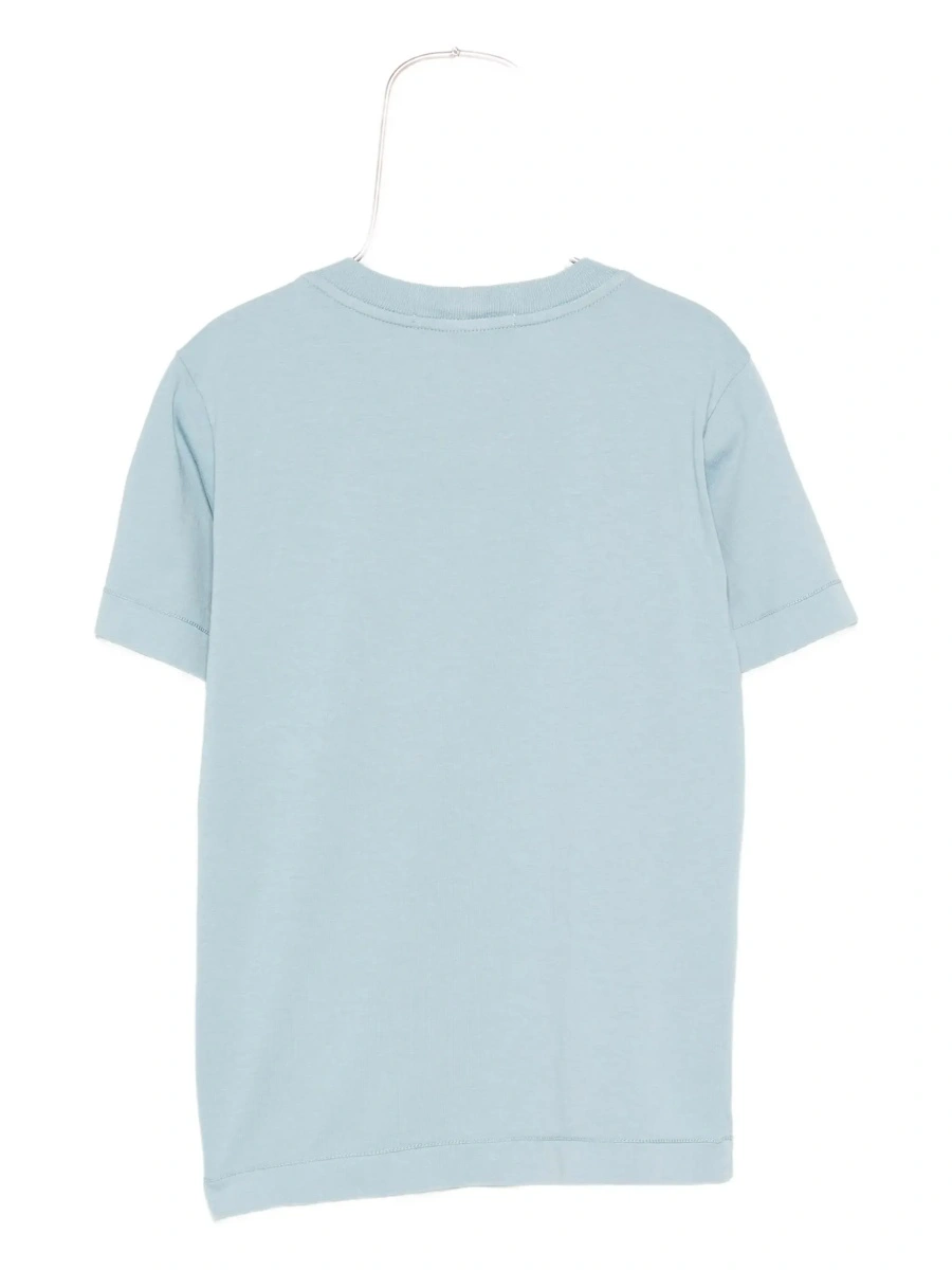 Tricou Stone Island albastru din bumbac - Img 4