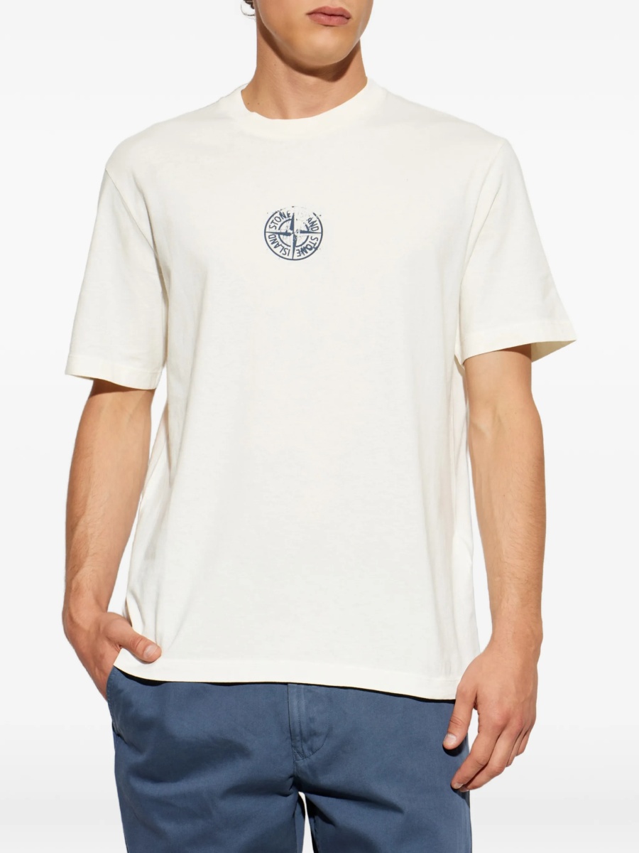 Tricou Stone Island alb - Img 3