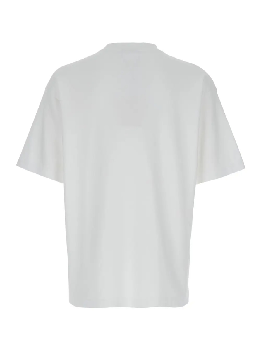 Tricou T-Shirt 'Le T-Shirt Slogan Classique' with Slogan Print on the Front in White Cotton for Men - Img 2