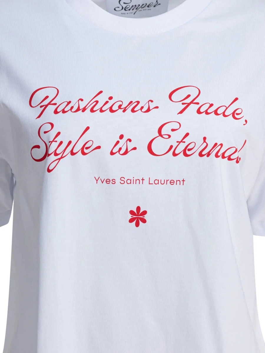 Tricou T-shirt with Yves Saint Laurent quote - Img 3